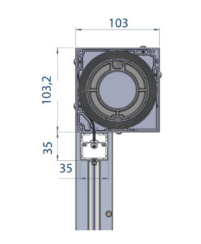 Coffre aluminium 103 mm store ZIP