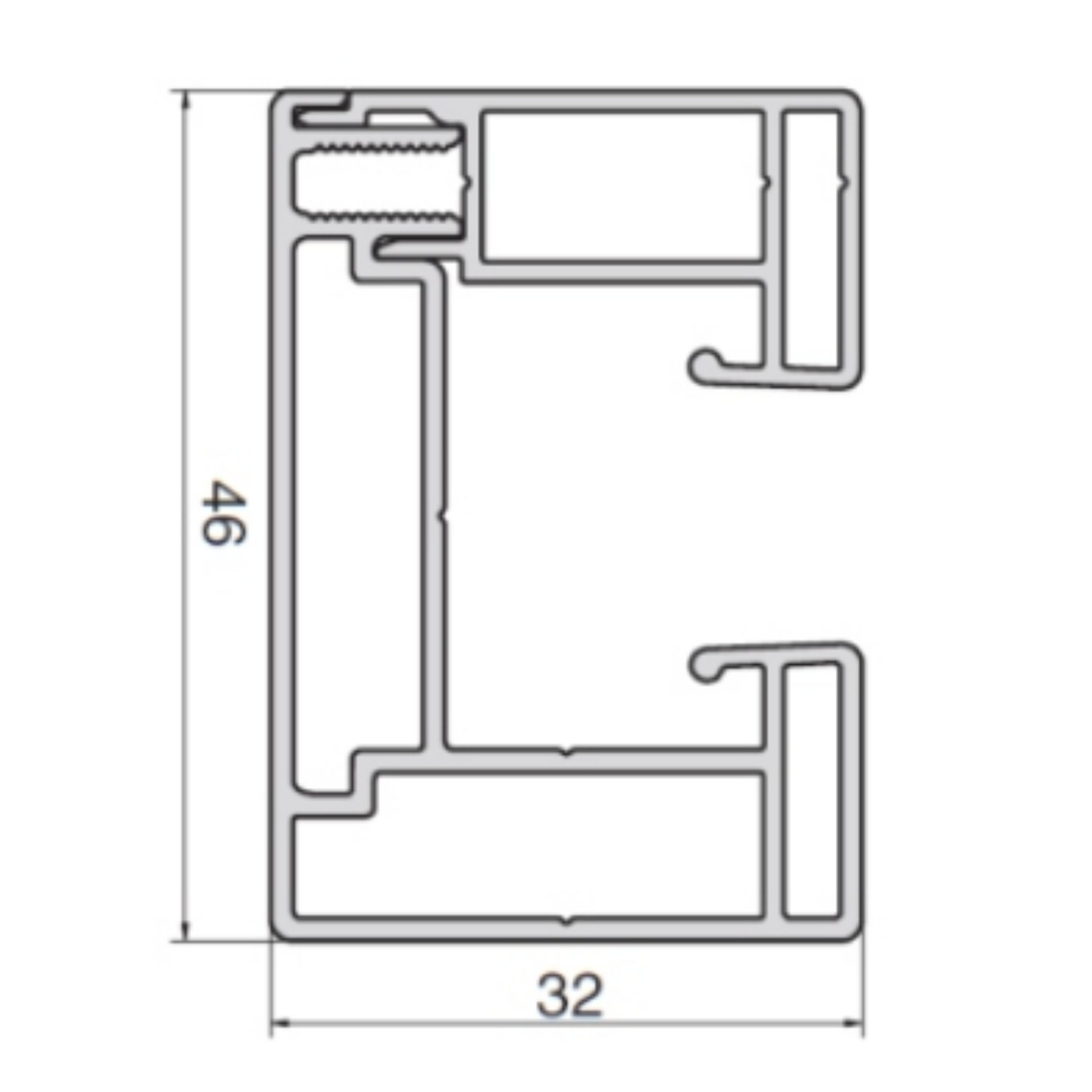 Coulisse aluminium store ZIP solaire