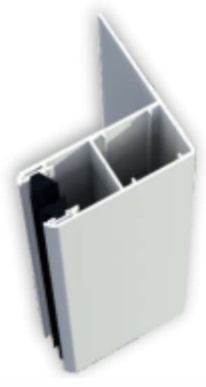 Coulisse à aile 53x60 pour volet roulant solaire