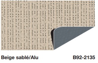 Toile opaque store screen ZIP solaire
